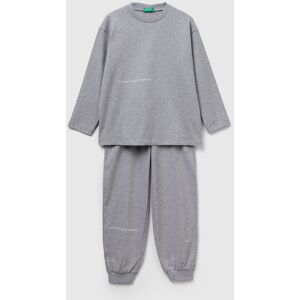 United Colors of Benetton Benetton, Pyjamas In Warm Cotton, Light Gray, Kids United Colors of Benetton Benetton, Pyjamas In Warm Cotton, Light Gray, Kids