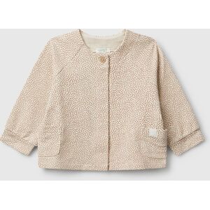 United Colors of Benetton Benetton, Polka Dot Jacket In Sweat Fabric, Beige, Kids United Colors of Benetton Benetton, Polka Dot Jacket In Sweat Fabric, Beige, Kids