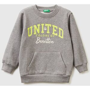 United Colors of Benetton Benetton, Warm Sweatshirt With Kangaroo Pocket, Dark Gray, Kids United Colors of Benetton Benetton, Warm Sweatshirt With Kangaroo Pocket, Dark Gray, Kids