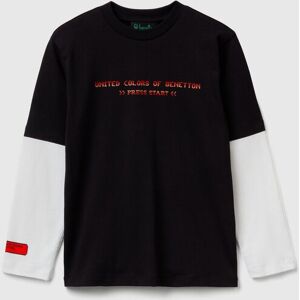 United Colors of Benetton Benetton, T-shirt With Stranger Things Print, Black, Kids United Colors of Benetton Benetton, T-shirt With Stranger Things Print, Black, Kids