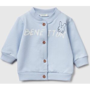 United Colors of Benetton Benetton, Warm Sweatshirt With Logo Print, Sky Blue, Kids United Colors of Benetton Benetton, Warm Sweatshirt With Logo Print, Sky Blue, Kids