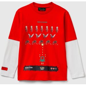 United Colors of Benetton Benetton, T-shirt With Stranger Things Print, Red, Kids United Colors of Benetton Benetton, T-shirt With Stranger Things Print, Red, Kids