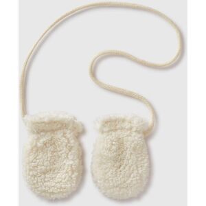 United Colors of Benetton Benetton, Teddy Look Mittens, Creamy White, Kids United Colors of Benetton Benetton, Teddy Look Mittens, Creamy White, Kids