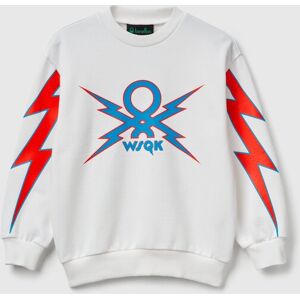 United Colors of Benetton Benetton, Stranger Things Crew Neck Sweatshirt, Creamy White, Kids United Colors of Benetton Benetton, Stranger Things Crew Neck Sweatshirt, Creamy White, Kids