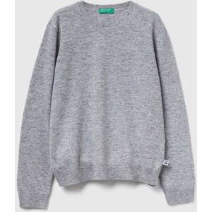 United Colors of Benetton Benetton, Sweater In Wool And Viscose Blend, Light Gray, Kids United Colors of Benetton Benetton, Sweater In Wool And Viscose Blend, Light Gray, Kids