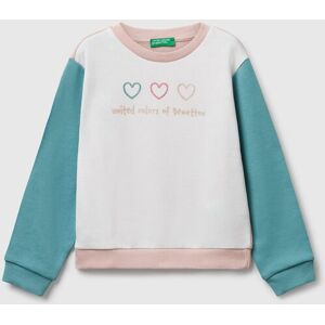 Benetton Model Organic Cotton Glitter Print Sweatshirt - Sweatshirt Benetton Model Organic Cotton Glitter Print Sweatshirt - Sweatshirt