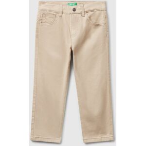 United Colors of Benetton Benetton, Stretch Cotton Trousers, Beige, Kids United Colors of Benetton Benetton, Stretch Cotton Trousers, Beige, Kids