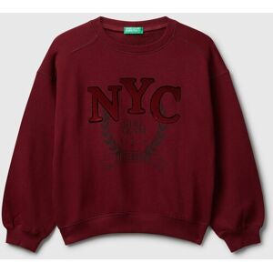 United Colors of Benetton Benetton, Sweatshirt With Sequins, Burgundy, Kids United Colors of Benetton Benetton, Sweatshirt With Sequins, Burgundy, Kids