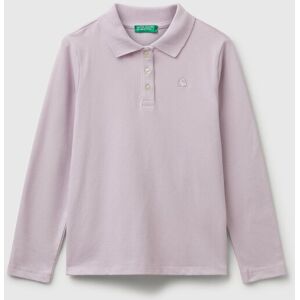 United Colors of Benetton Benetton, Long Sleeve Polo In Cotton, Kids United Colors of Benetton Benetton, Long Sleeve Polo In Cotton, Kids