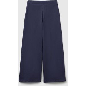 United Colors of Benetton Benetton, Wide Trousers In Stretch Cotton, Air Force Blue, Kids United Colors of Benetton Benetton, Wide Trousers In Stretch Cotton, Air Force Blue, Kids