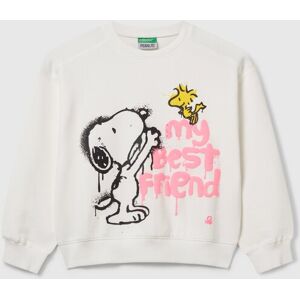 United Colors of Benetton Benetton, Snoopy ©peanuts Sweatshirt, Creamy White, Kids United Colors of Benetton Benetton, Snoopy ©peanuts Sweatshirt, Creamy White, Kids