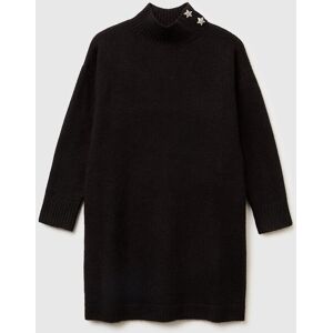 United Colors of Benetton Benetton, Turtleneck Knit Dress, Black, Kids United Colors of Benetton Benetton, Turtleneck Knit Dress, Black, Kids