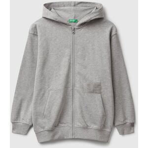 United Colors of Benetton Benetton, Oversized Zip-up Sweatshirt, Light Gray, Kids United Colors of Benetton Benetton, Oversized Zip-up Sweatshirt, Light Gray, Kids