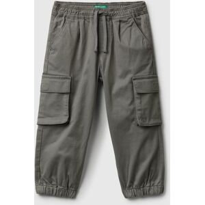 United Colors of Benetton Benetton, Cargo Trousers With Drawstring, Dark Gray, Kids United Colors of Benetton Benetton, Cargo Trousers With Drawstring, Dark Gray, Kids