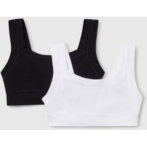 United Colors of Benetton Benetton, Two Tops In Super Stretch Cotton, Black, Kids United Colors of Benetton Benetton, Two Tops In Super Stretch Cotton, Black, Kids