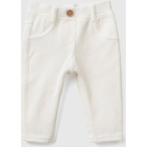 United Colors of Benetton Benetton, Stretch Chenille Trousers, Creamy White, Kids United Colors of Benetton Benetton, Stretch Chenille Trousers, Creamy White, Kids