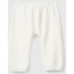 United Colors of Benetton Benetton, Chenille Trousers With Embroidery, Creamy White, Kids United Colors of Benetton Benetton, Chenille Trousers With Embroidery, Creamy White, Kids