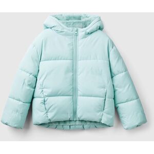 United Colors of Benetton Benetton, Padded Jacket With Hood, Aqua, Kids United Colors of Benetton Benetton, Padded Jacket With Hood, Aqua, Kids
