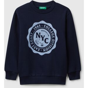 United Colors of Benetton Benetton, Long Sleeve Sweatshirt With Print, Dark Blue, Kids United Colors of Benetton Benetton, Long Sleeve Sweatshirt With Print, Dark Blue, Kids