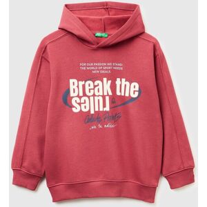 United Colors of Benetton Benetton, Warm Sweatshirt In Cotton With Print, Coral, Kids United Colors of Benetton Benetton, Warm Sweatshirt In Cotton With Print, Coral, Kids