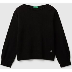 United Colors of Benetton Benetton, Sweater In Viscose Blend, Black, Kids United Colors of Benetton Benetton, Sweater In Viscose Blend, Black, Kids