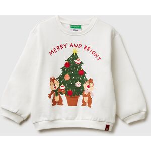 United Colors of Benetton Benetton, Warm Chip & Dale ©disney Christmas Sweatshirt, Creamy White, Kids United Colors of Benetton Benetton, Warm Chip & Dale ©disney Christmas Sweatshirt, Creamy White, Kids