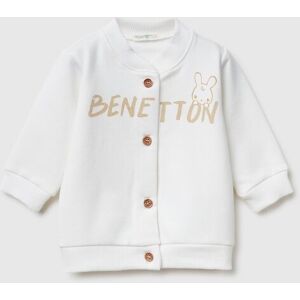 United Colors of Benetton Benetton, Warm Sweatshirt With Logo Print, Creamy White, Kids United Colors of Benetton Benetton, Warm Sweatshirt With Logo Print, Creamy White, Kids
