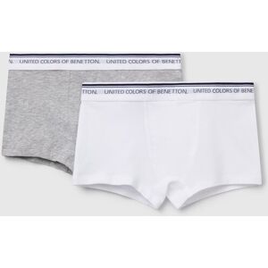 United Colors of Benetton Benetton, Two Boxers With Logoed Elastic, Light Gray, Kids United Colors of Benetton Benetton, Two Boxers With Logoed Elastic, Light Gray, Kids