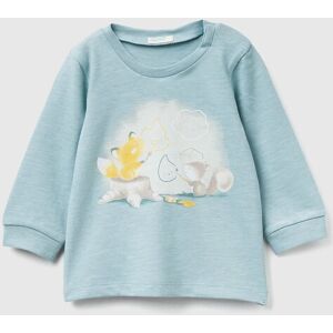 United Colors of Benetton Benetton, T-shirt With Print, Aqua, Kids United Colors of Benetton Benetton, T-shirt With Print, Aqua, Kids