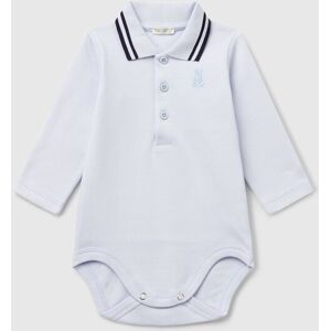 United Colors of Benetton Benetton, Polo Bodysuit In Cotton, Sky Blue, Kids United Colors of Benetton Benetton, Polo Bodysuit In Cotton, Sky Blue, Kids