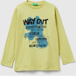 United Colors of Benetton Benetton, T-shirt With Print, Yellow, Kids United Colors of Benetton Benetton, T-shirt With Print, Yellow, Kids