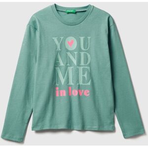 United Colors of Benetton Benetton, T-shirt With Print, Sky Blue, Kids United Colors of Benetton Benetton, T-shirt With Print, Sky Blue, Kids