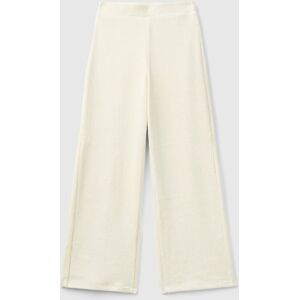 United Colors of Benetton Benetton, Wide Chenille Trousers, Creamy White, Kids United Colors of Benetton Benetton, Wide Chenille Trousers, Creamy White, Kids