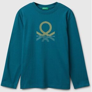United Colors of Benetton Benetton, Cotton T-shirt, Teal, Kids United Colors of Benetton Benetton, Cotton T-shirt, Teal, Kids