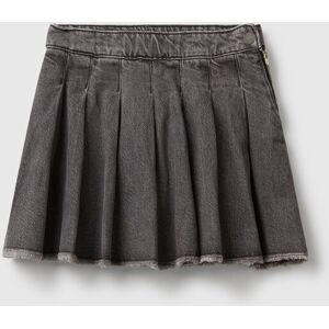 United Colors of Benetton Benetton, Pleated Denim Skirt, Black, Kids United Colors of Benetton Benetton, Pleated Denim Skirt, Black, Kids
