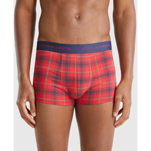 United Colors of Benetton Benetton, Red And Blue Tartan Boxer Shorts, Red, Men United Colors of Benetton Benetton, Red And Blue Tartan Boxer Shorts, Red, Men