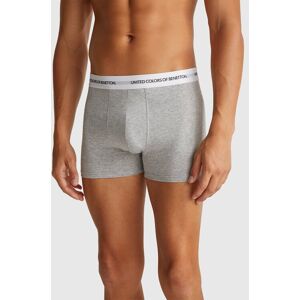 United Colors of Benetton Benetton, Stretch Cotton Boxers, Light Gray, Men United Colors of Benetton Benetton, Stretch Cotton Boxers, Light Gray, Men