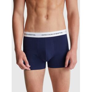 United Colors of Benetton Benetton, Stretch Cotton Boxers, Dark Blue, Men United Colors of Benetton Benetton, Stretch Cotton Boxers, Dark Blue, Men