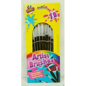 MantraRaj Infotech LTD. 12 Natural Artist Brushes - For Creativity