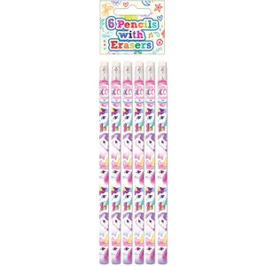 Party Perfecto 6 Unicorn Pencils - Magical Writing Party Perfecto 6 Unicorn Pencils - Magical Writing