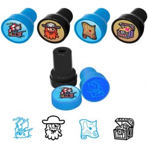 Party Perfecto 6 Pirate Ink Stamps for Creative Fun Party Perfecto 6 Pirate Ink Stamps for Creative Fun
