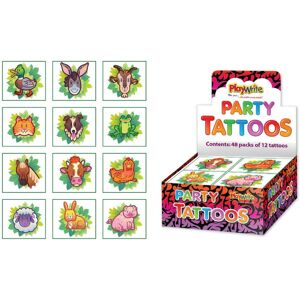 Party Perfecto Colorful 72 Farm Temporary Tattoos Party Perfecto Colorful 72 Farm Temporary Tattoos