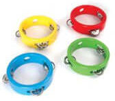 Giddy Goat Toys Mini Wooden Tambourine - Green