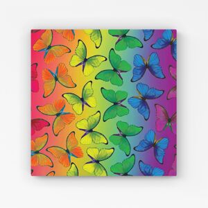 WRT Ltd Multicoloured Butterfly Pattern Canvas - Extra Large 40" x 40" WRT Ltd Multicoloured Butterfly Pattern Canvas - Extra Large 40" x 40"