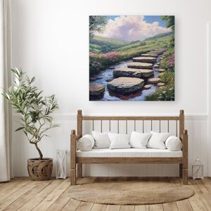 WRT Ltd Stepping Stones Canvas - Large 30" x 30" WRT Ltd Stepping Stones Canvas - Large 30" x 30"