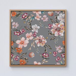 WRT Ltd Peony, Lily, Tulip, Daisy Colorful Framed Canvas - 10" x 10" - Pine WRT Ltd Peony, Lily, Tulip, Daisy Colorful Framed Canvas - 10" x 10" - Pine