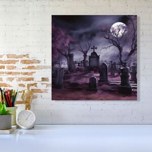 WRT Ltd Witchs Moonlit Cemetery Design Canvas - Large 30" x 30" WRT Ltd Witchs Moonlit Cemetery Design Canvas - Large 30" x 30"