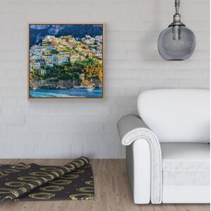 WRT Ltd Positano, Amalfi Coast Framed Canvas - 16" x 16" - Pine WRT Ltd Positano, Amalfi Coast Framed Canvas - 16" x 16" - Pine