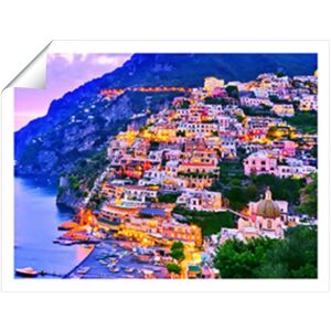 WRT Ltd Postiano At Dusk, Amalfi Coast, Italy Art Prints - 8" x 10" - No frame WRT Ltd Postiano At Dusk, Amalfi Coast, Italy Art Prints - 8" x 10" - No frame