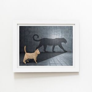 WRT Ltd Hidden Potential - Jaguar Art Prints - 8" x 10" - White frame WRT Ltd Hidden Potential - Jaguar Art Prints - 8" x 10" - White frame